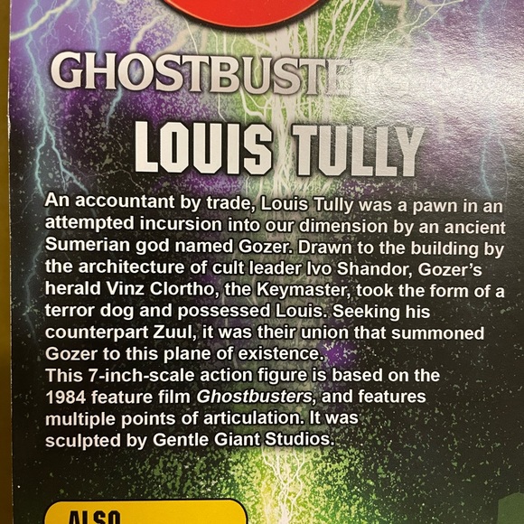 NWT ๐HP๐ Ghostbusters Louis Tully 7โ action figure by Diamond Select Toys - Picture 4 of 4